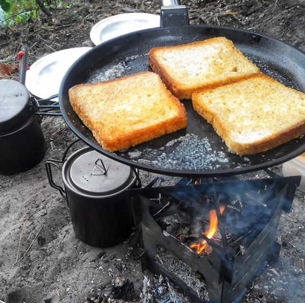 Delicious toast should be served with a cup of aromatic coffee, isn't it?