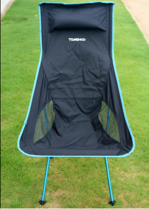 #TOMSHOO Foldable Light Camping Chair is made from high quality oxford cloth and aluminum alloy frame, very strong and comfortable.