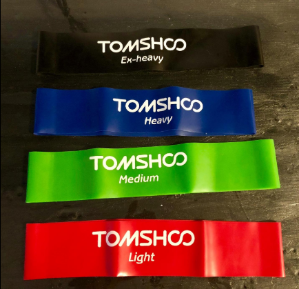 #TOMSHOO Physical Therapy Loop Exercise Resistance Bands are so light but once you start working out you realize how useful they are.