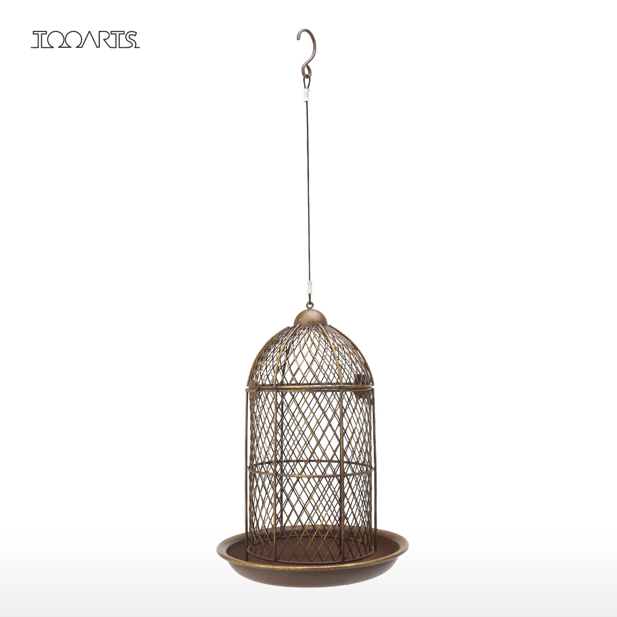 The classical birdcage bird feeder is a practical decoration for the garden or backyard. 🐦🌲