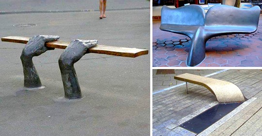 A creative bench is always pleased to see you! 😁