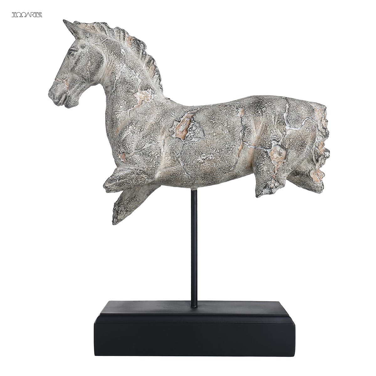 Broken horse resin sculpture,🐎