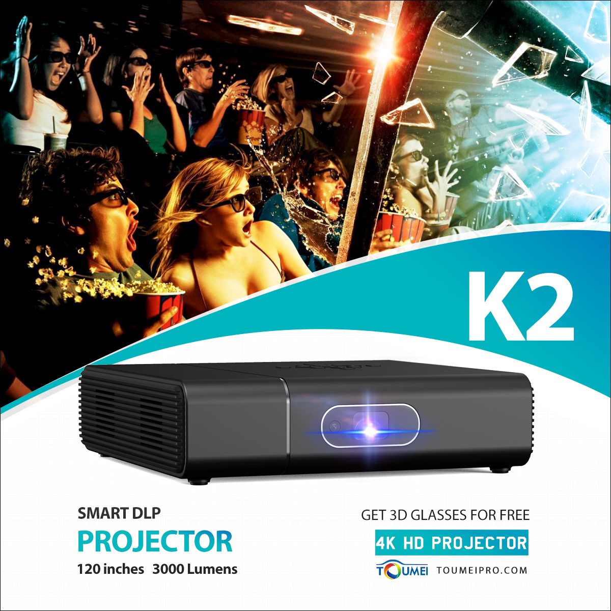 K2 3D Smart DLP Projector