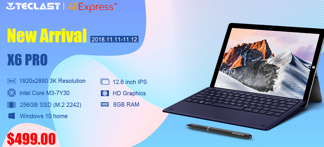 Teclast Latest 2 in 1 Tablet PC--X6 Pro 