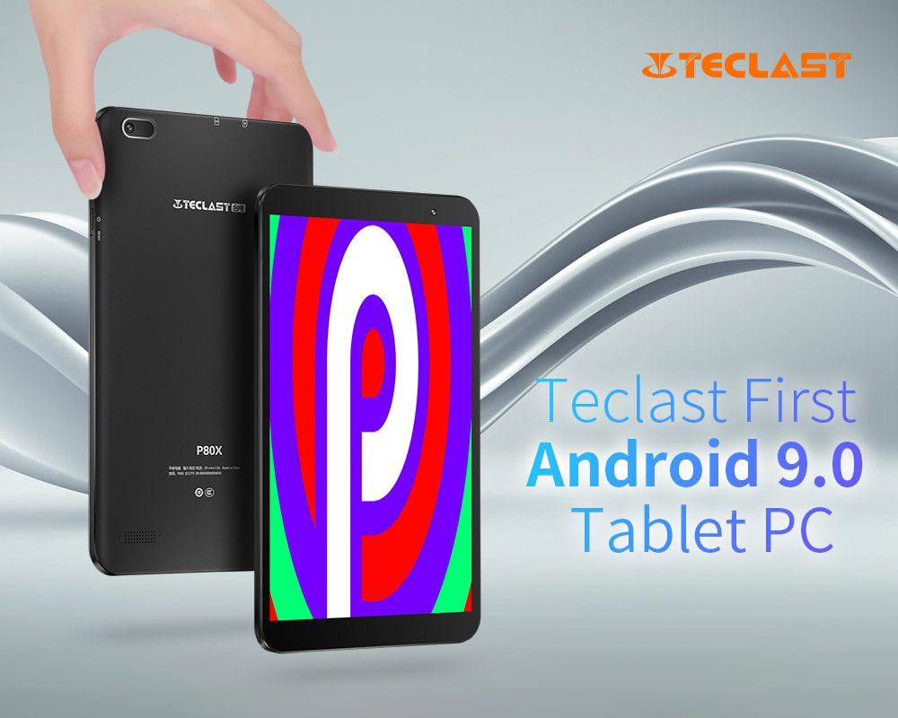 🙈Teclast's first tablet with system Android 9 - P80X released !!! Did you use a tablet with Android 9? If not, try it, you will not regret it! The tablet P80X 3 bright characters: