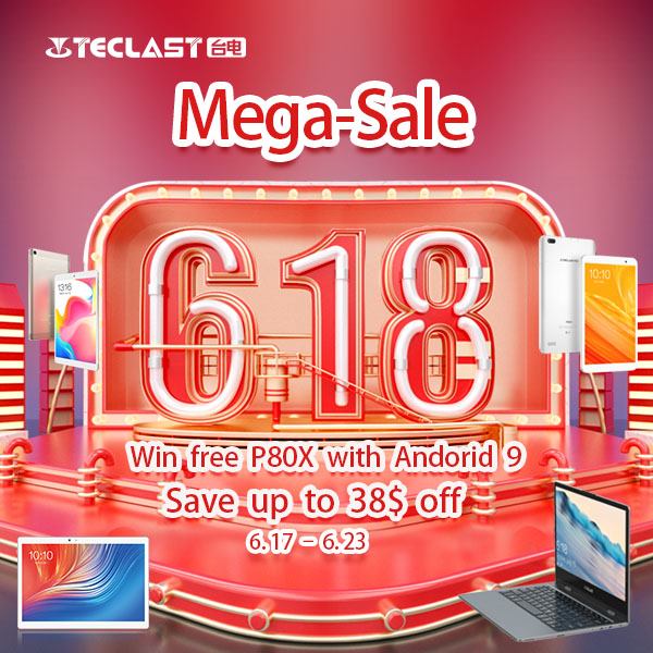 Teclast Mega Sale in Aliexpress has begun. This is the top 6 discounts. 1. Win free P80X👉🏻www.tomtop.com 2.📲 P80X 2GB / 16GB (new)...