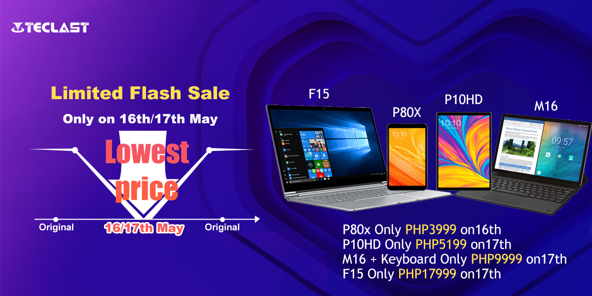 🙋‍♂️Teclast  flash sale on lazada.ph