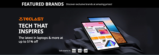 Teclast Featured brands sale on Aliexpress