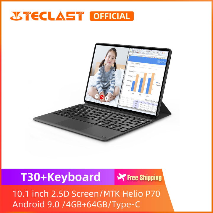 🙋‍♂️Only today⚡️PHP5401 off for Teclast tablet T30 4GB+64GB with Keyboard on lazada.ph