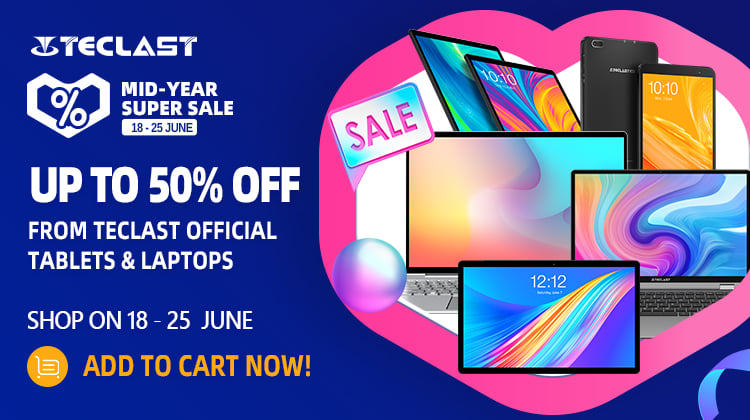 Teclast x Lazada Mid-Year Big Sale 