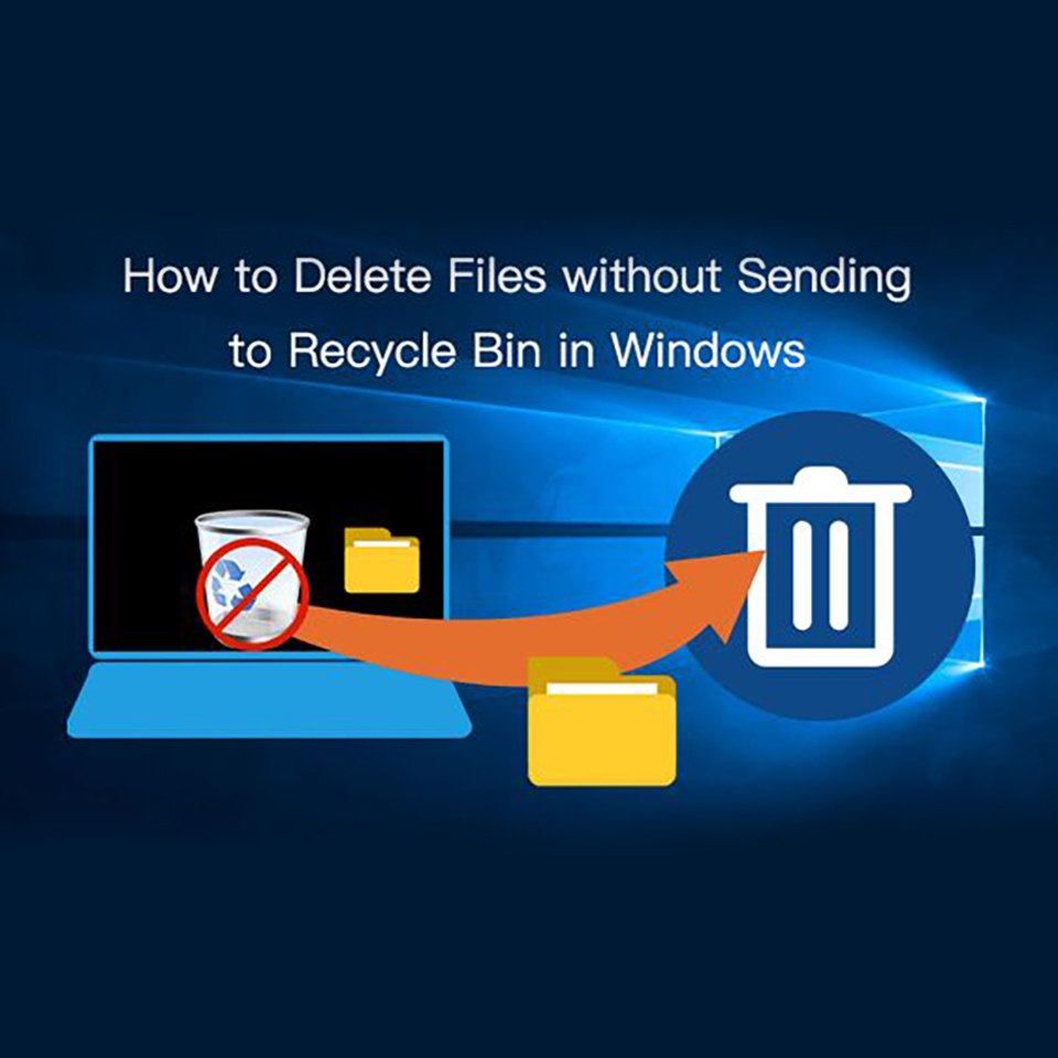 Is it possible to make the deleted files not go to the recycle bin and instantly delete them from the computer? 🤔Yes, of course. Here are three simple ways on how to delete files without sending them to the recycle bin on Windows:  1. Use Shift + Delete/Del to delete 