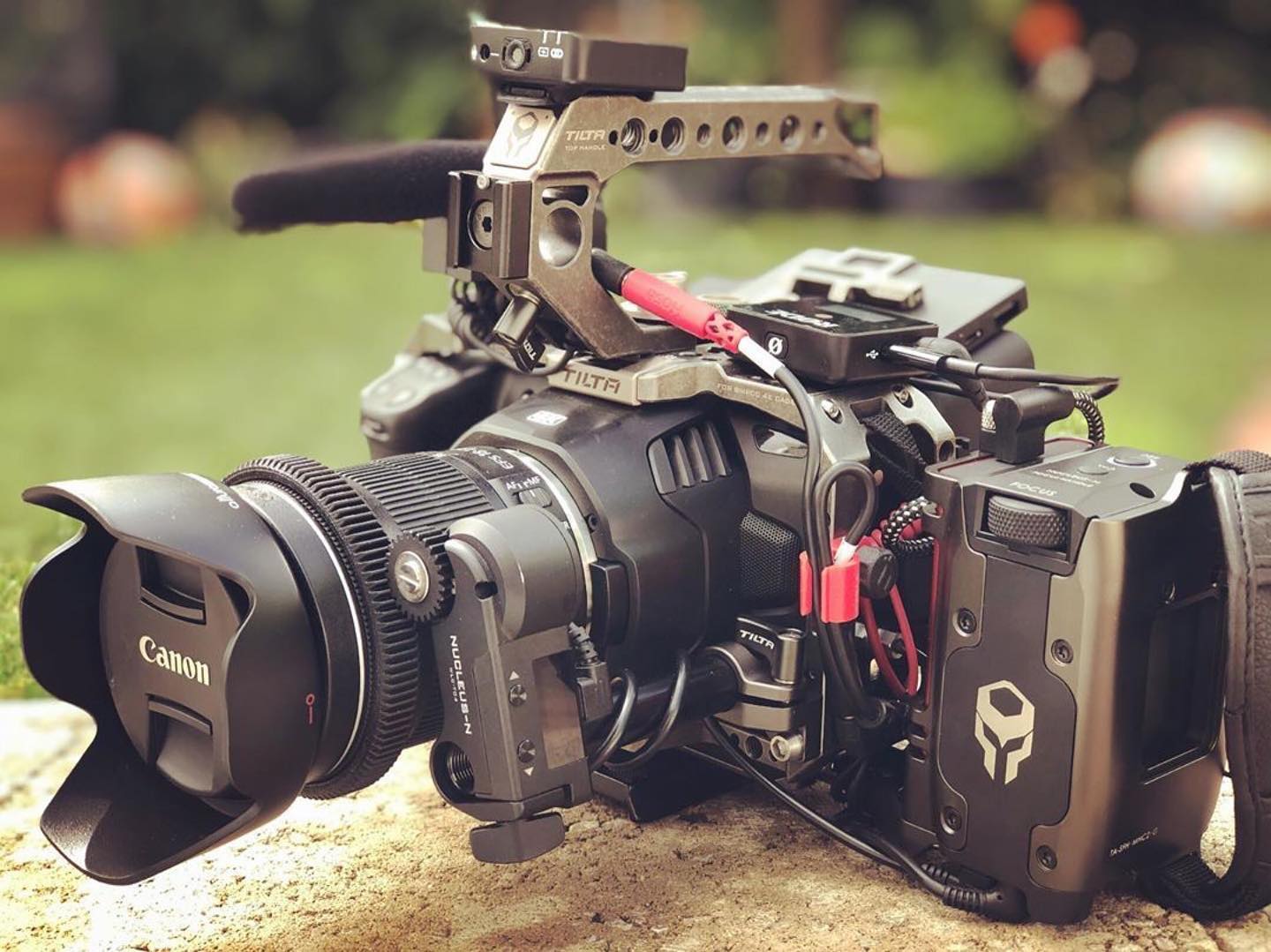 Tricked out #bmpcc6k and #bmpcc4k. Couldn’t be doing this documentary with out these rad cameras. Also shout out to #tilta for making killer accessories #nucleusnano. Also the #rodewirelessgo is such an easy lav to clip on people for interviews, can’t say enough about it. 