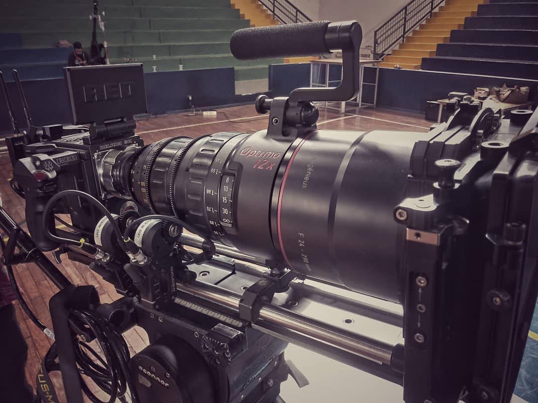 Red Helium 8k + Angenieux 24-290mm = no problem for the Tilta Nucleus-M!