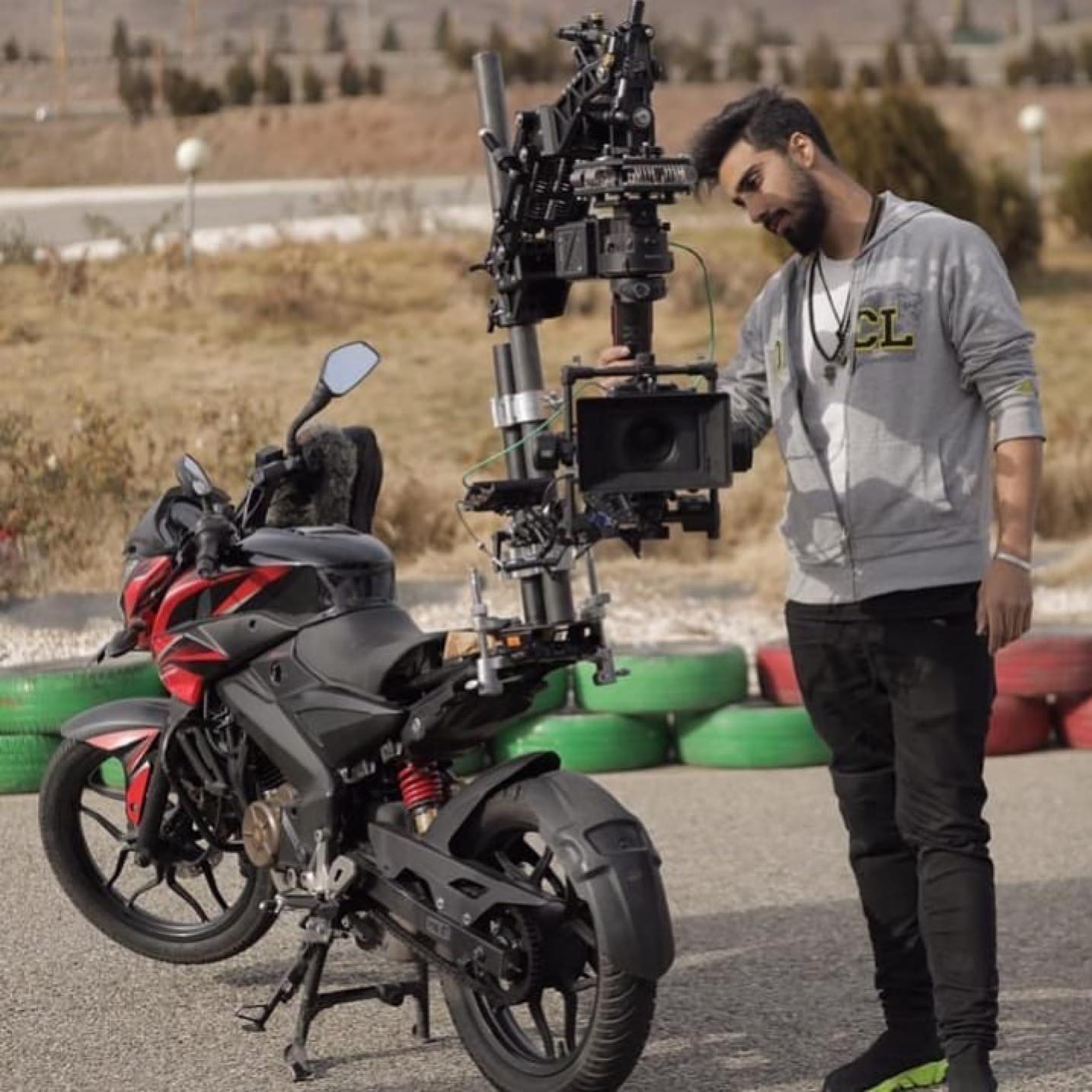 Tilta Arm mounted on a Motorcycle!