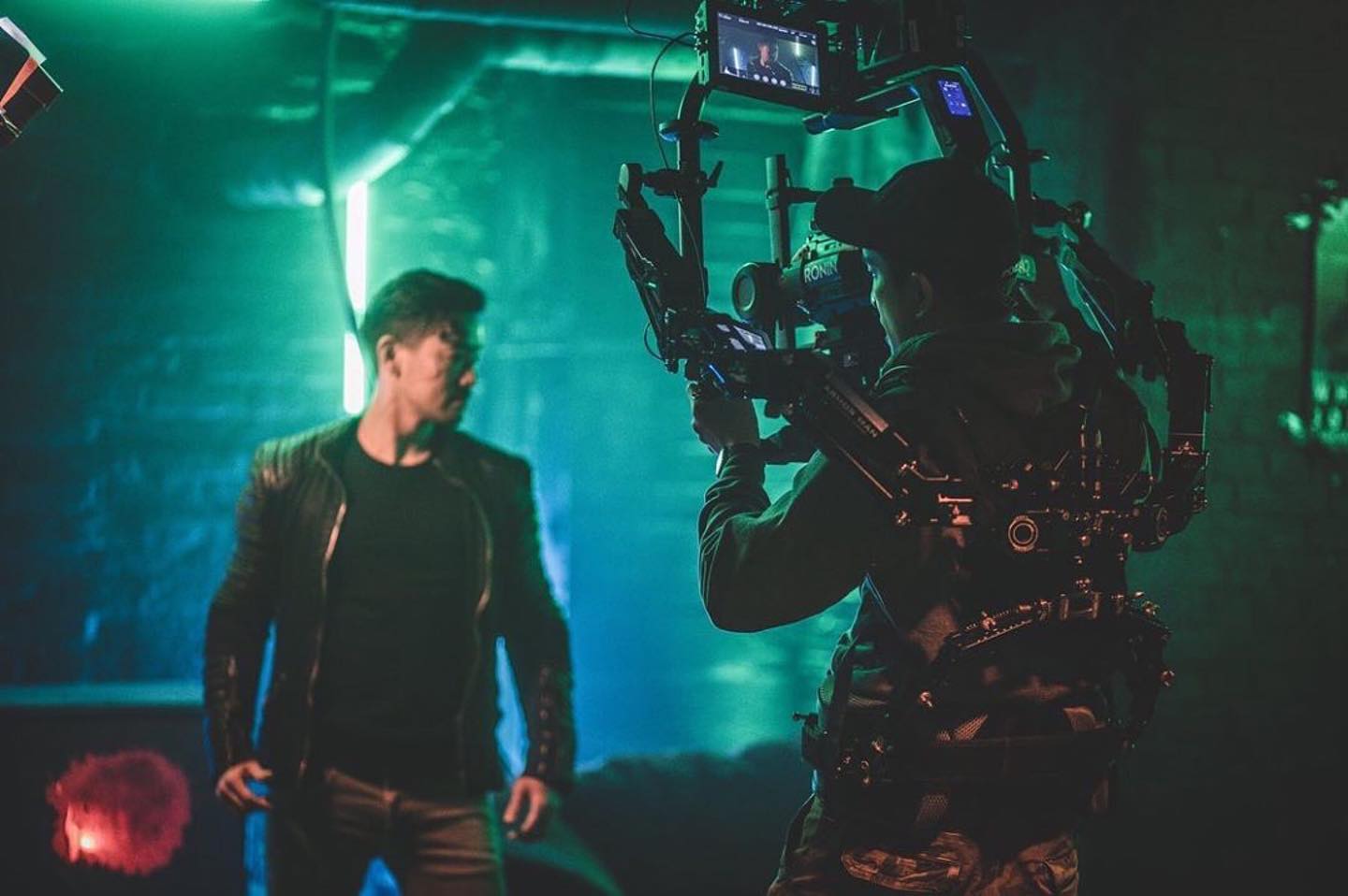 Back to #director #dop #fightchoreographer #stuntcoordinator mode 😅😅 what a weekend!! But big success! Thx so much to the #cyberpunk2077short team! 🥰🥰🥰 .