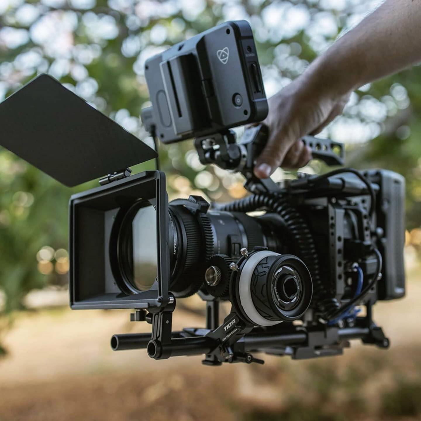 High quality camera for high quality production, the BlackMagic Cinema Camera 4K. Armed with Tilta!