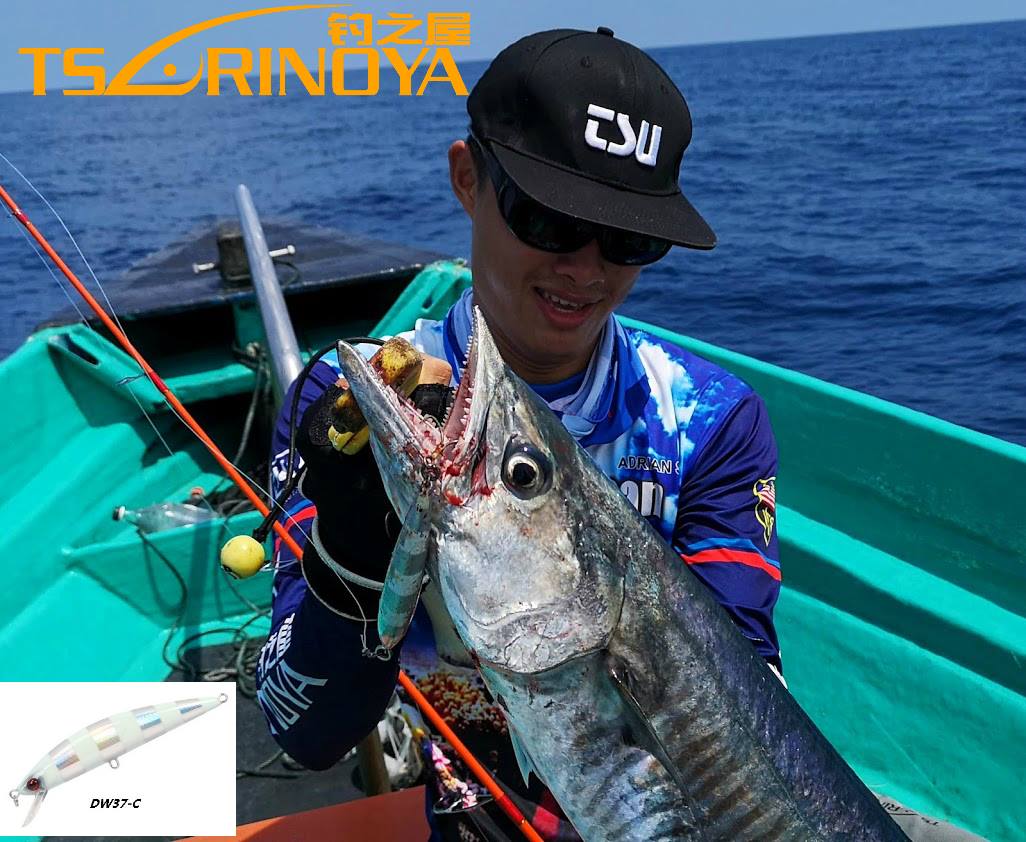 Spanish Mackerel On Killer Trulinoya Sinking Minnow DW37 Rod: Trulinoya Phantom SpinningRod PE1.5 *Fuji SIC