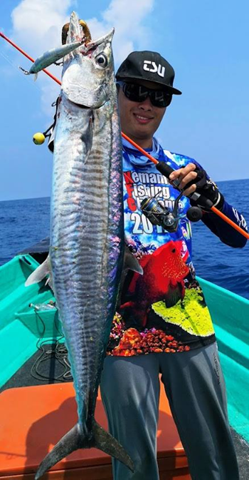 Spanish Mackerel On Killer Trulinoya Sinking Minnow DW37 Rod: Trulinoya Phantom SpinningRod PE1.5 *Fuji SIC