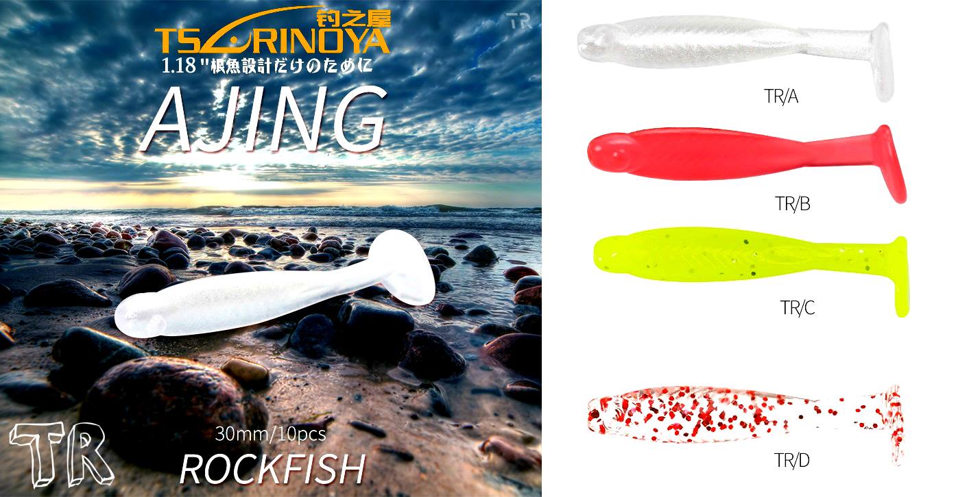 Trulinoya TR Soft bait for design for Ajing fishing style, the main job of TR is to be the king in the mid-bottom area of the water using its T Tail action to agitate predators with it distinguish swim