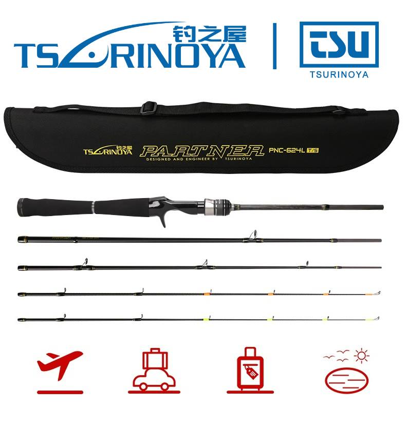 Trulinoya PARTNER 4pcs Light Travel Spinning/BC Rod 