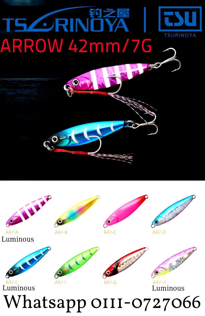 Trulinoya ARROW 42mm/7G New Micro Jig  Customer Price: RM10/pcs