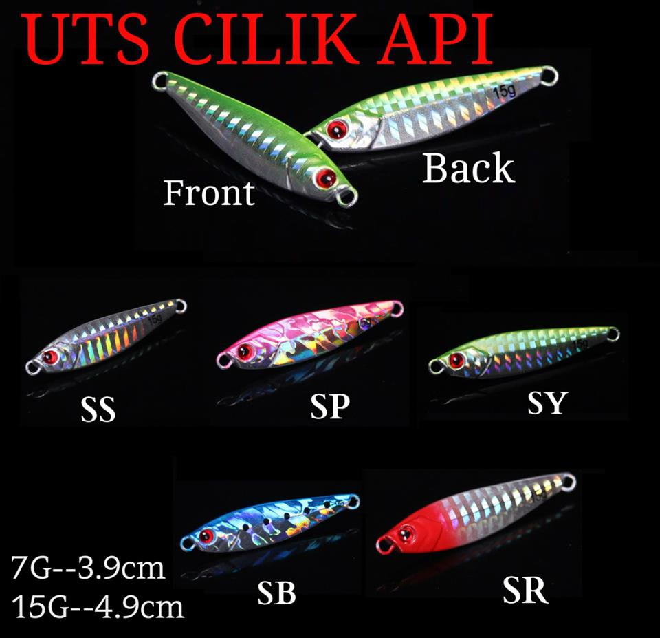 UTS CILIK API Micro Jig 7/15G **Multi Layer Painting Craft