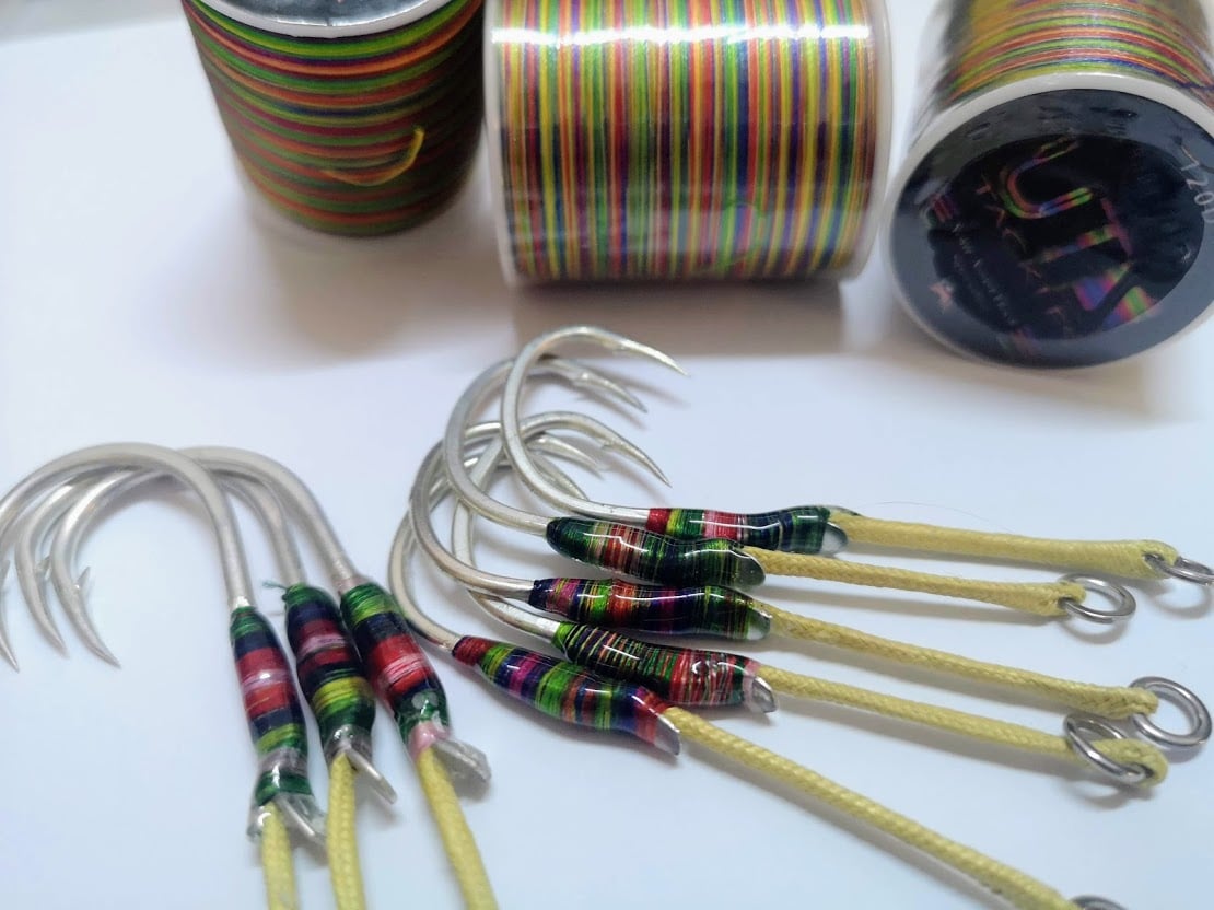 Uts 120D  Candy Thread 300M For Assist Jigging Hook  Color Available: 