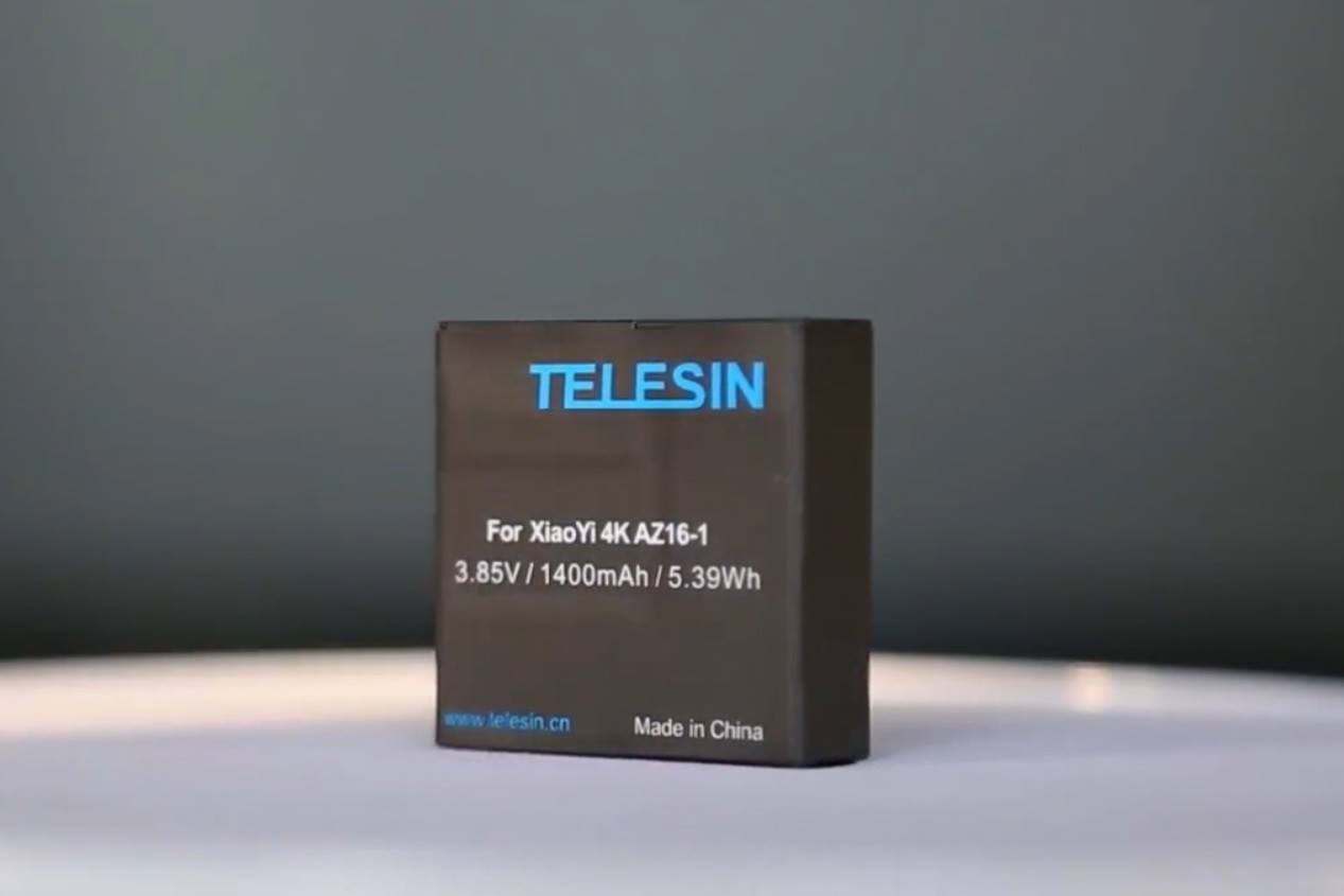 TELESIN Rechargeable Battery YI 4K / YI 4K+/ YI Lite Cameras!