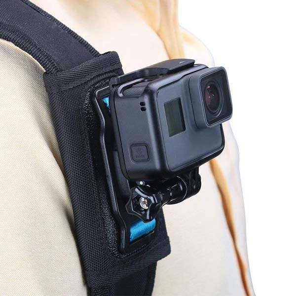 TELESIN Backpack Shoulder Strap Mount for Action Cameras Features