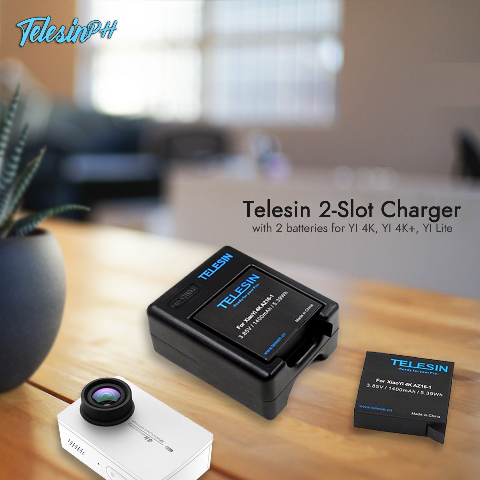 Nabitin ka nanaman ba dahil lagi kang lowbat? Gumamit na ng Telesin 2-Slot Charger at may kasama pang 2 Batteries! Siguradong tuloy tuloy na saya! ➡ www.tomtop.com ✅ www.tomtop.com