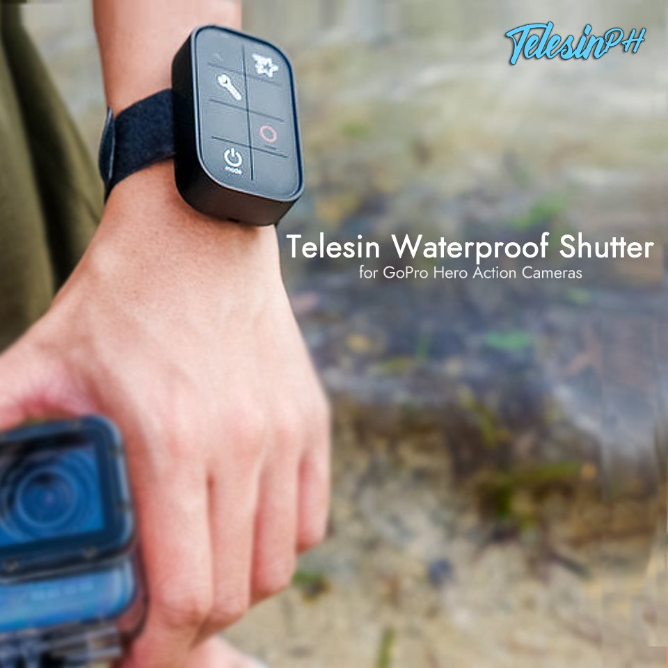 Use the full potential of your GoPro Hero Action Cameras with just your fingertips with Telesin Waterproof Remote Shutter!