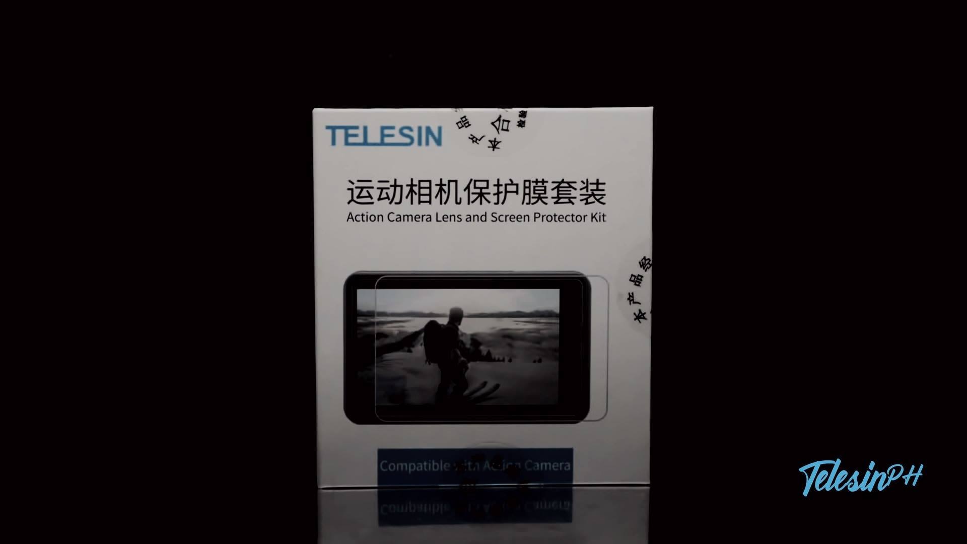 Protect  you camera screen from scratches with Telesin Tempered glass! 