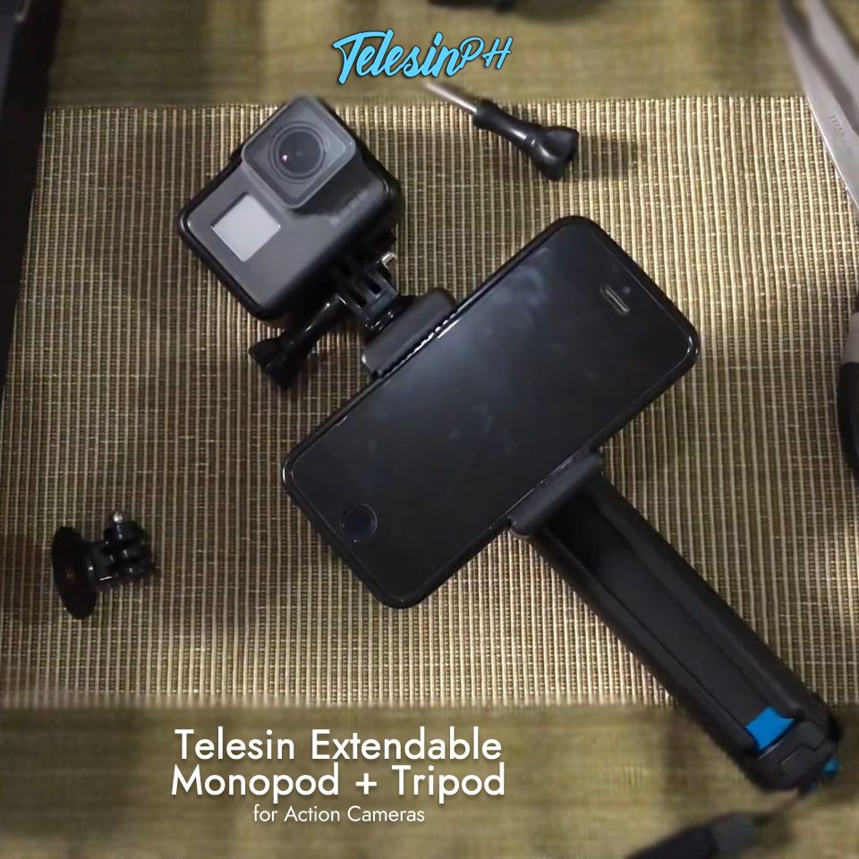 Monopod, Tripod, Extendable Selfie Stick at may Phone Holder pa; All-in-one na! Wala ka ng hahanapin pang iba. Lightweight lang siya kaya hindi ka mahahagard mag bitbit sa gala mo. Sobrang sulit nito! 💯 www.tomtop.com