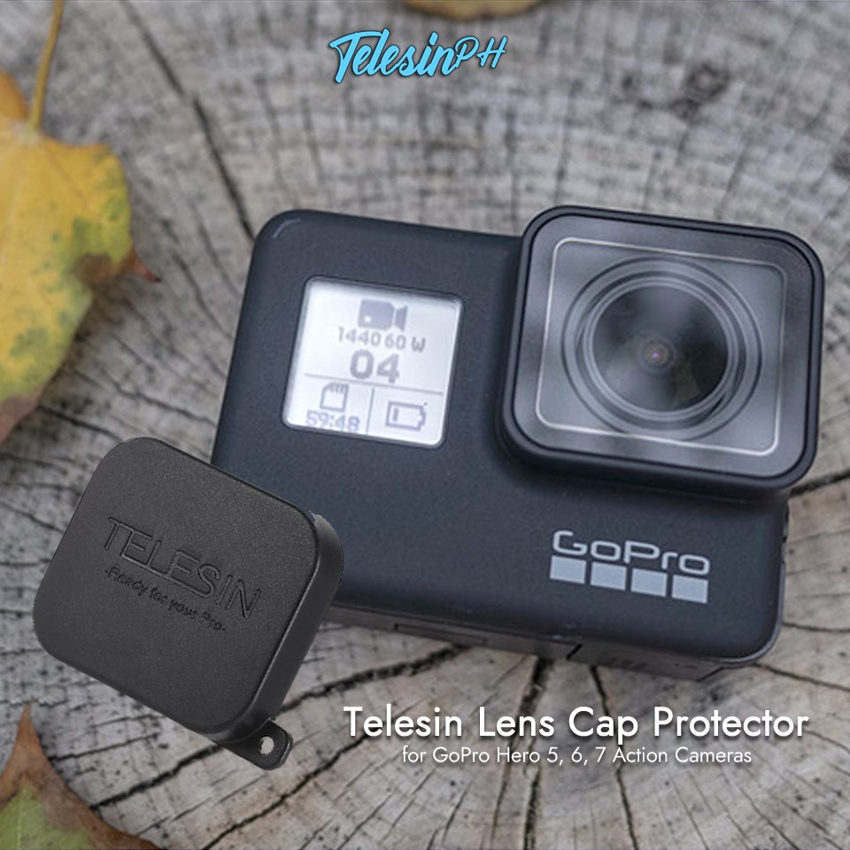 Get that beautiful lens a durable, shock absorbable and anti-bump protection, Telesin Lens Cap. A must-have accessory for your GoPro Hero Action Camera.  It is better than safe than sorry. www.tomtop.com --...