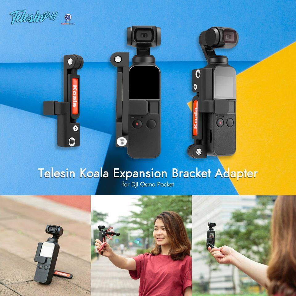 Telesin Koala Expansion Holder is a multifunctional tool that is specially designed for DJI Osmo Pocket. Get it here www.tomtop.com for only ₱399 ❗️ Features: