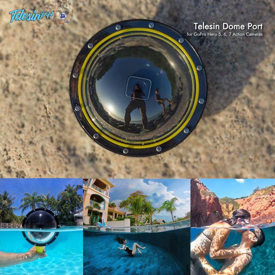 Split shots are one of the most difficult shots in underwater photography but with Telesin Dome Port you can do it smoothly like a "PRO"!  The simple operation with a 360 view angle lens and captures High Image Quality makes the GoPro perfectly suited for this device.