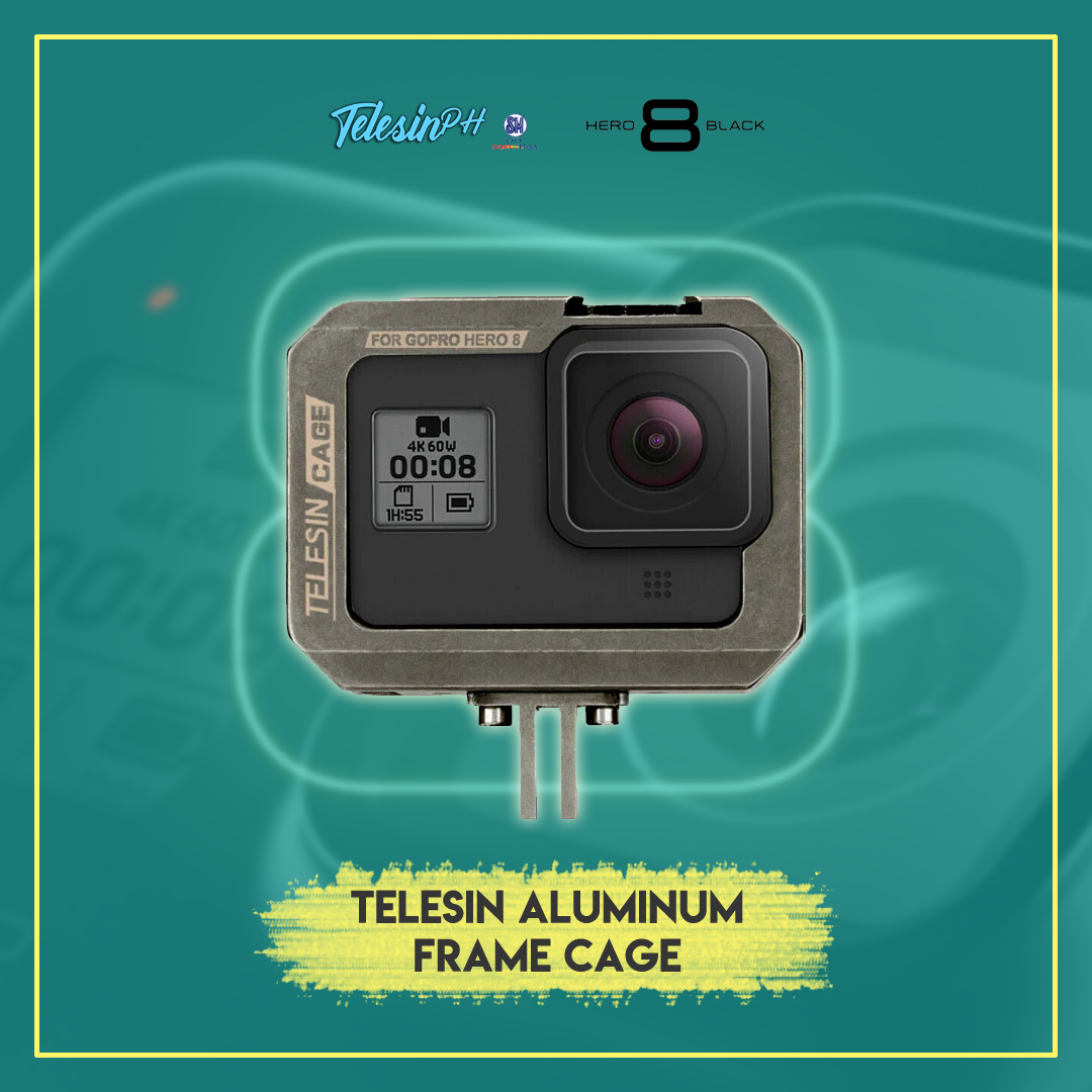 Mod your GoPro Hero 8 Black Beyond the Next Level with Telesin Accessories. Check it here: www.tomtop.com Also available on Lazada & Shopee malls