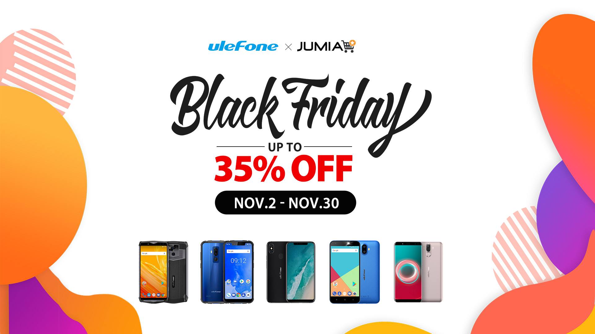 Ulefone Big Discount products on JUMIA Nigeria Black Friday Sale.