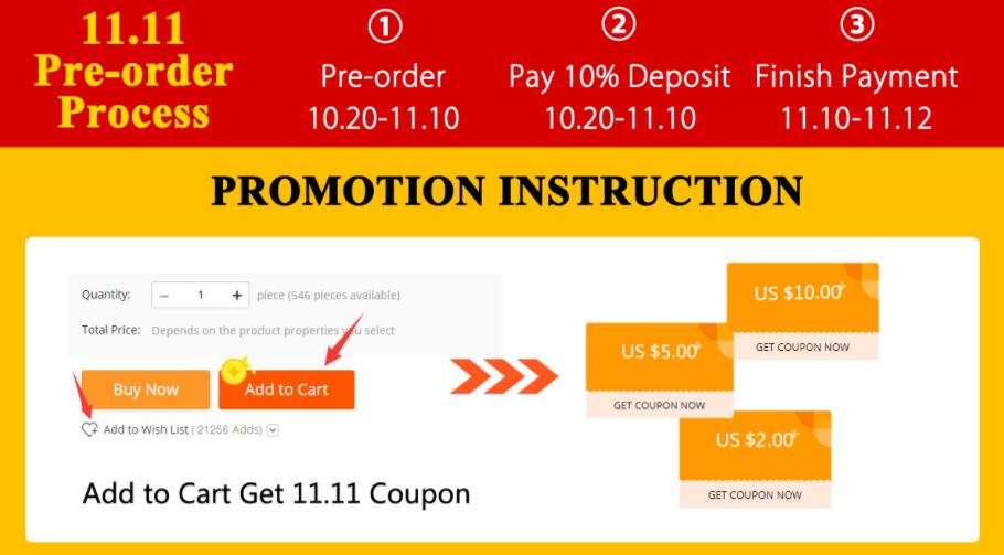 Only 3 hours left to do some money-saving preparations before the 11.11 Aliexpress Global Shopping Festival.