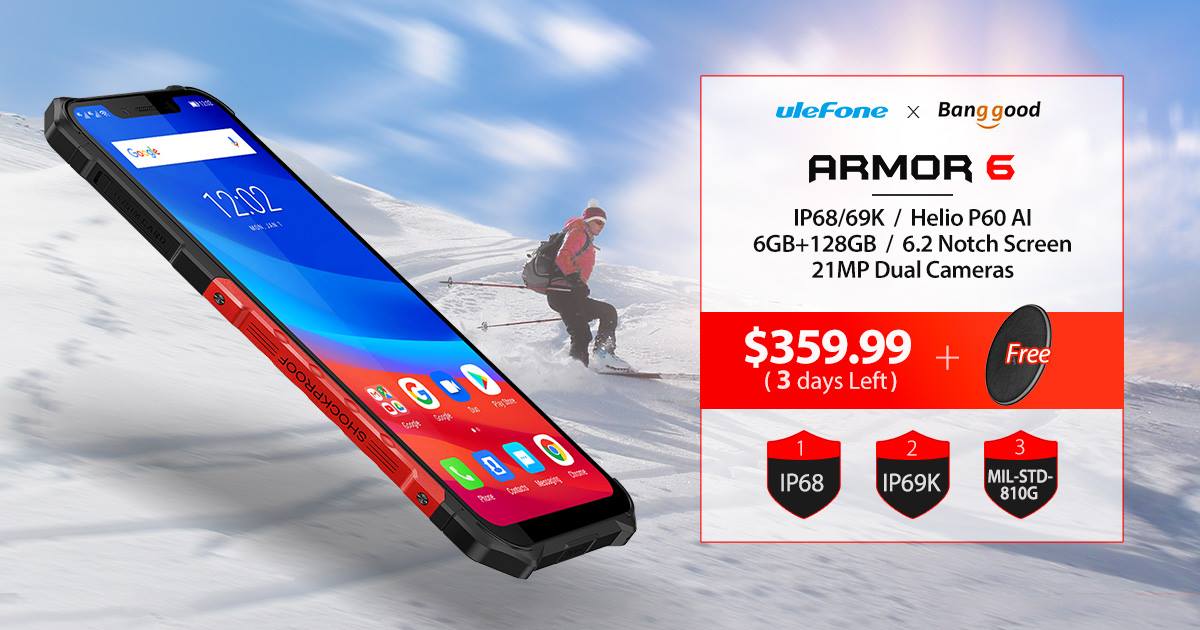 Best tough phones for 2019 - Ulefone Armor 6. 🎉🎉🎉