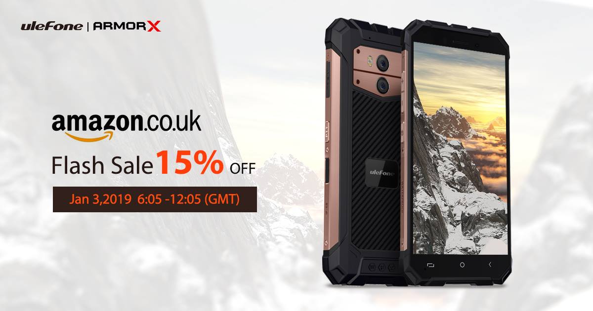 #UlefoneArmorX Time-limited sale with15% discount on Amazon.co.uk. 