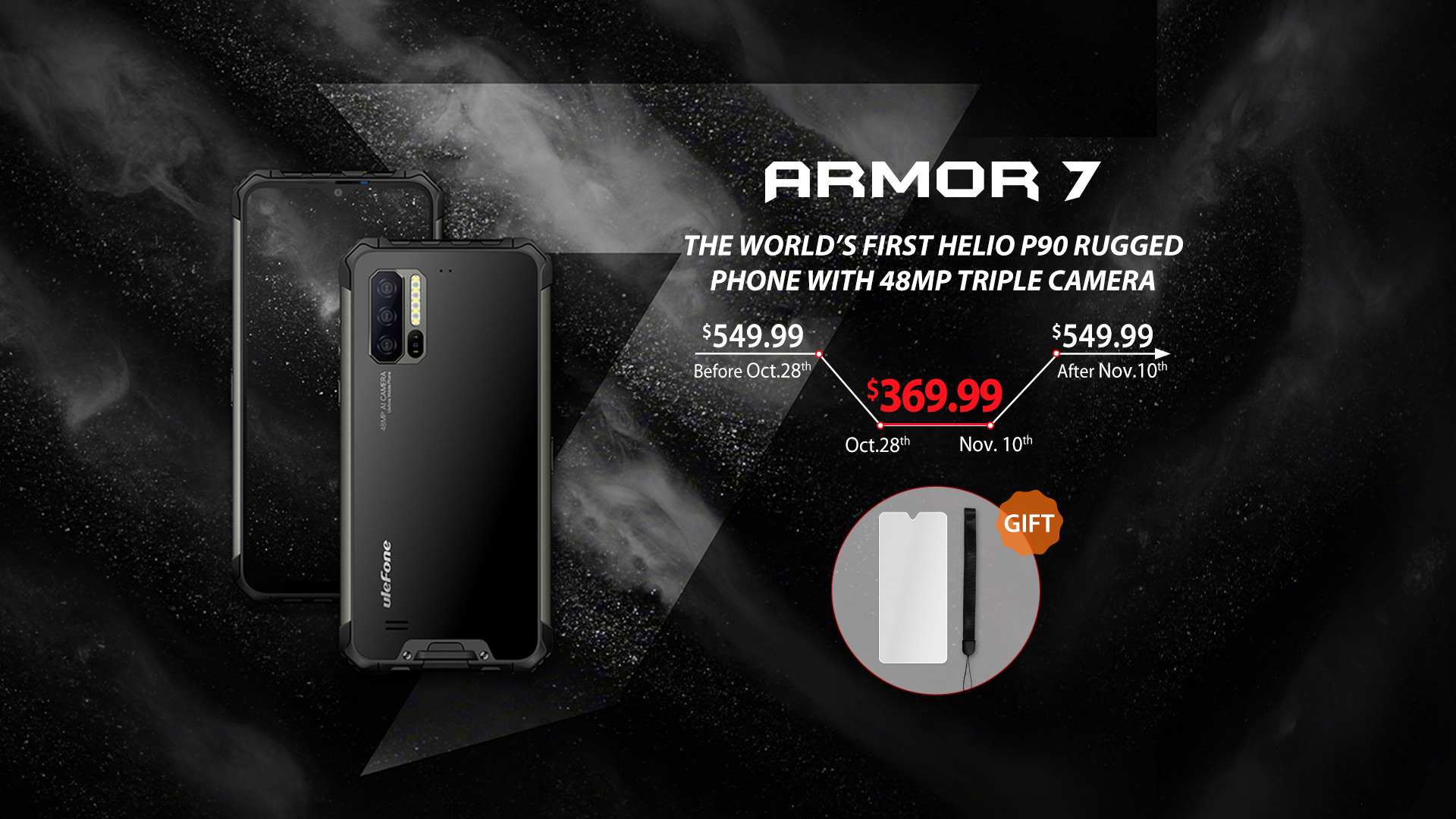 🎉🎉🎉48MP Triple Camera Rugged Phone Ulefone Armor 7 Launches at Today with $369.99.🎉🎉🎉