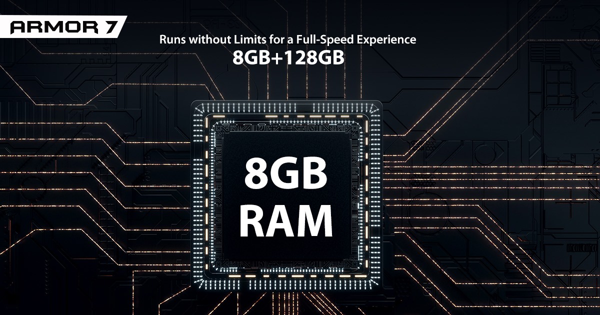 8GB+128GB. Runs without Limits for a Full-Speed Experience.