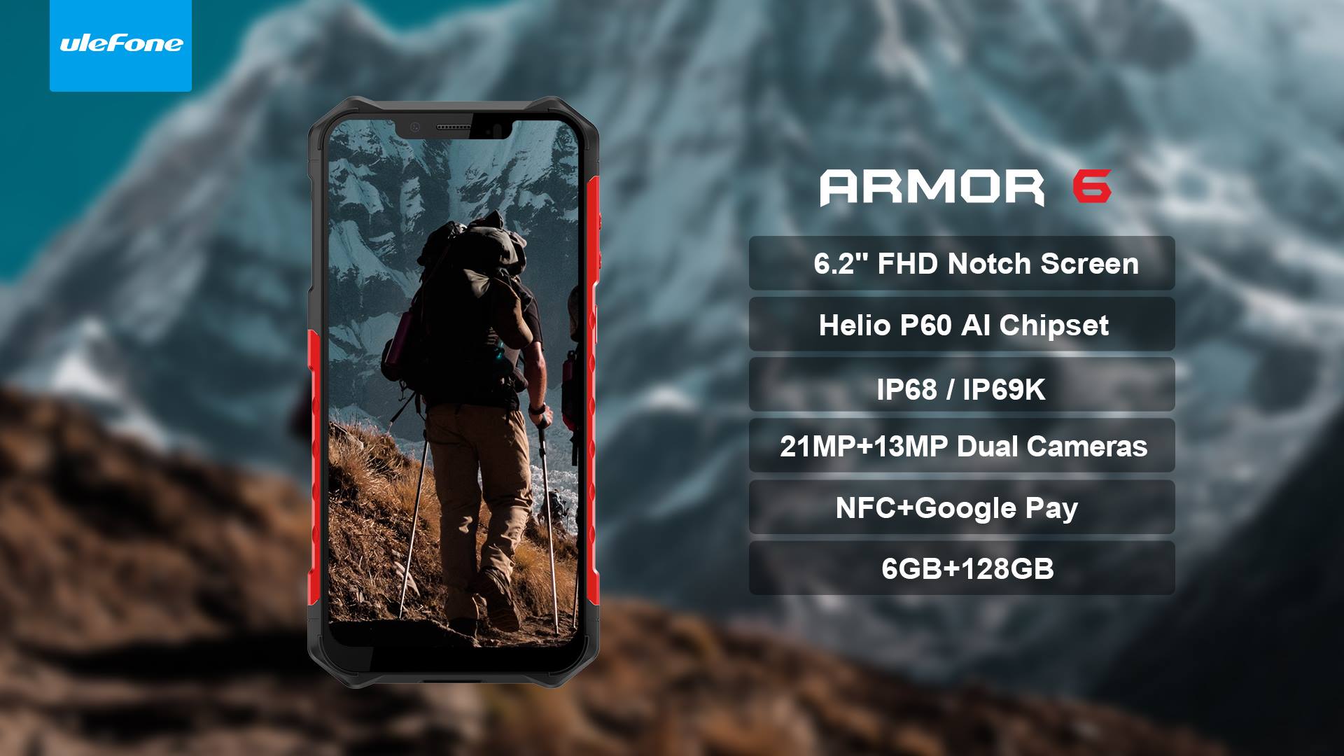 The 2019 Best Rugged Phone #UlefoneArmor6 is on sale at Amazon! Purchase here: