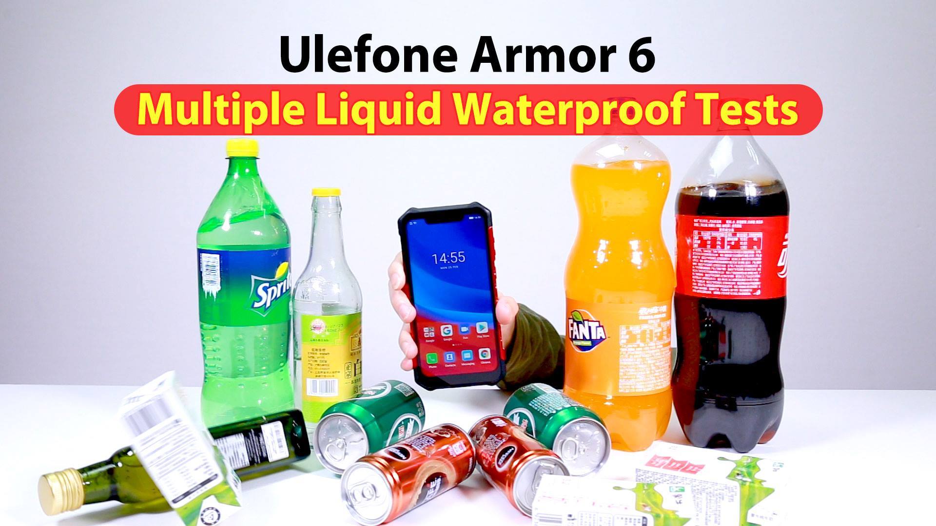 Ulefone Armor 6 Multiple Liquid Waterproof Tests.