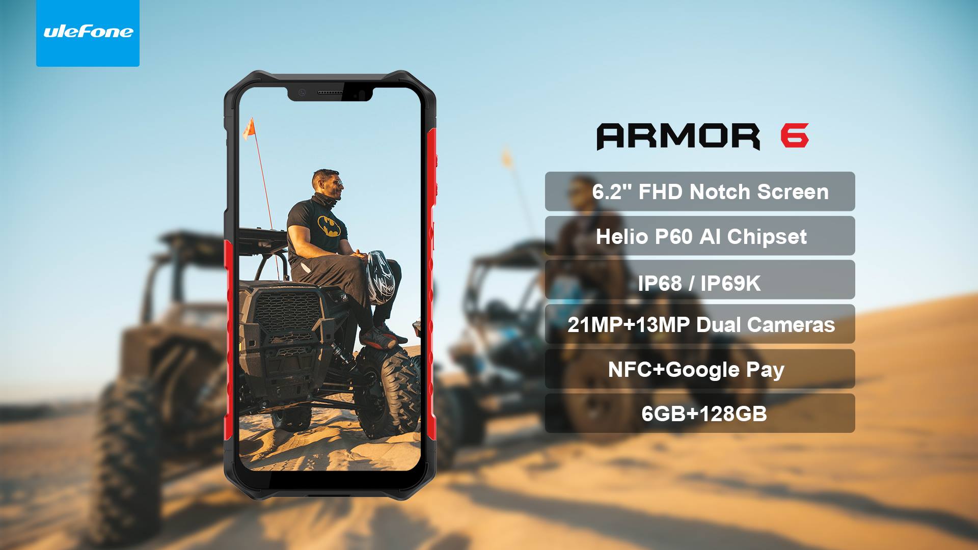 Ulefone Armor 6 - The Best Rugged Phone of 2019.