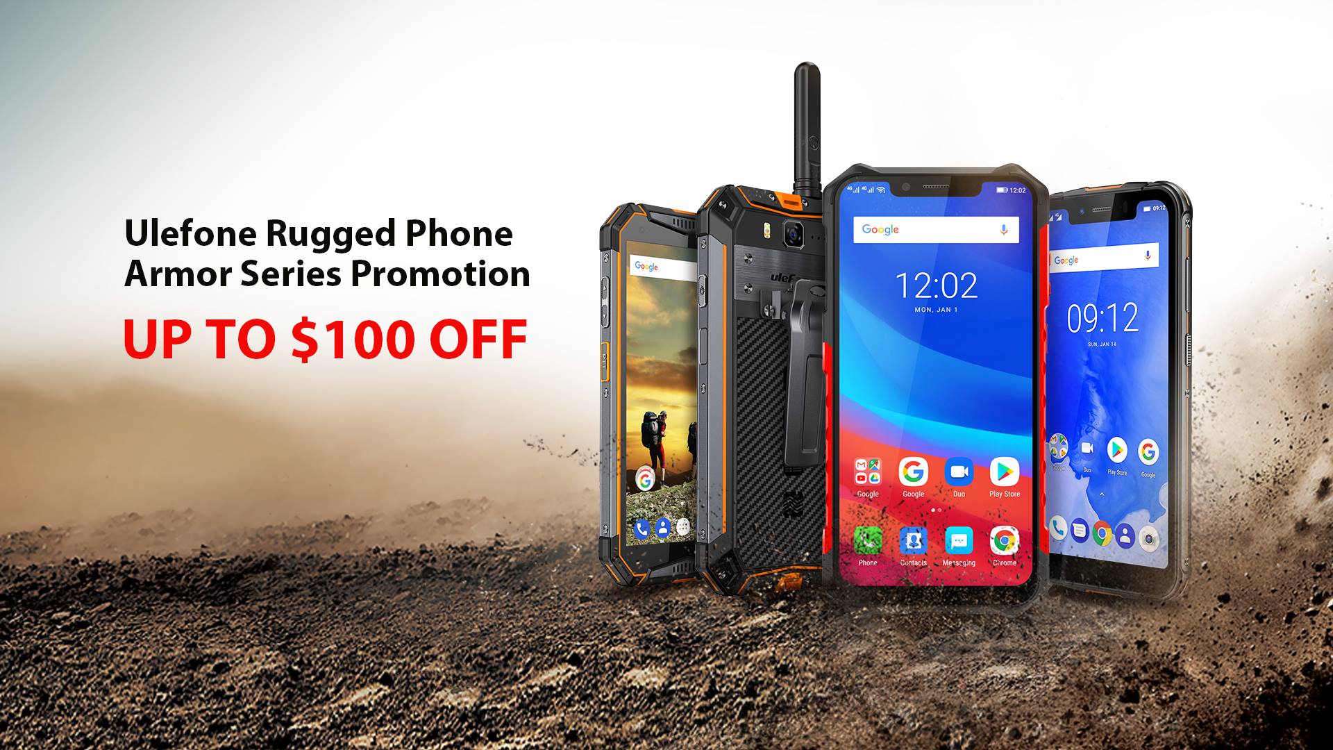 Ulefone Rugged Phone Armor Series Special Promotions At Banggood.com.