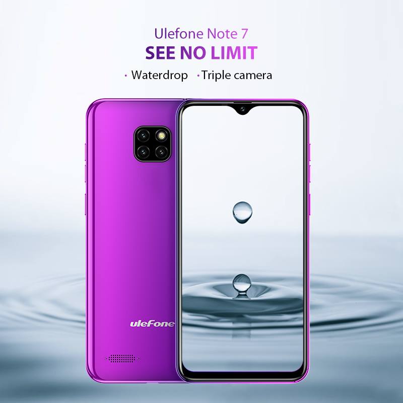 Ulefone Note 7 budget phone with triple-camera & waterdrop screen is just around the corner.