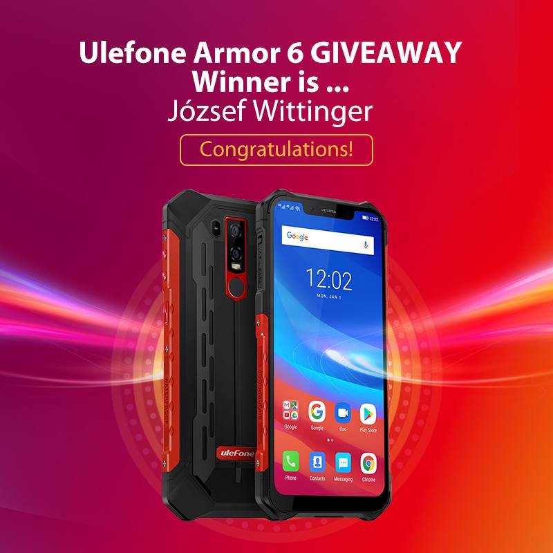 Congratulations to the winner of our 1st #UlefoneMonthlyGiveaway, 