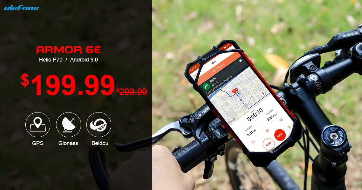 World's First Helio P70 Rugged Phone - Ulefone Armor 6E Promotion Sale on DX.com for US$199.99.